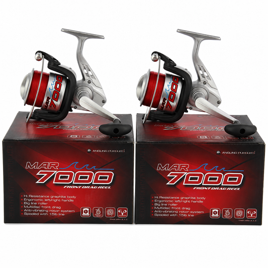 Angling Pursuits Sea Fishing Reel MAR7000 1BB With 20lb Red Line x2 Pack