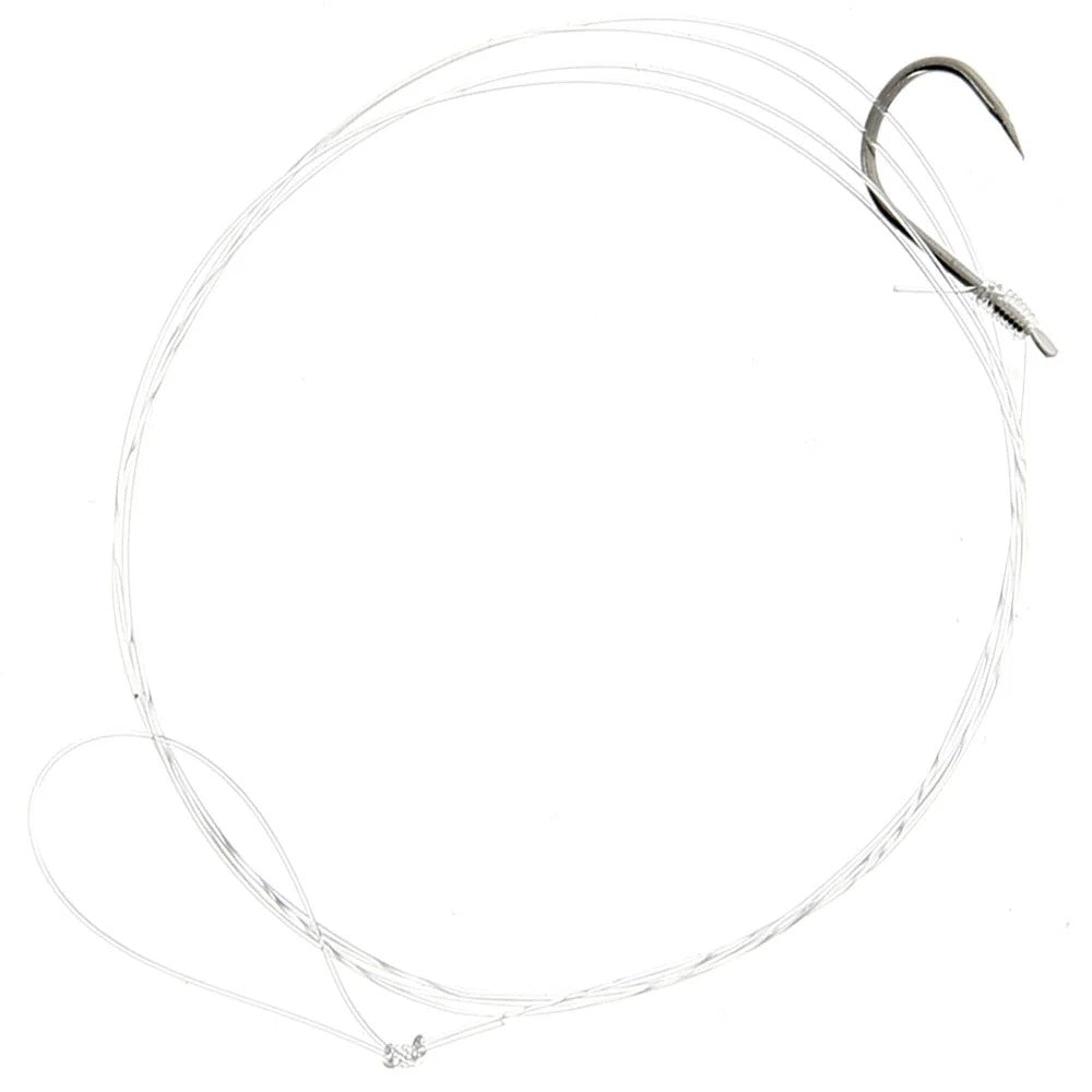 NGT Hooks Tied to Nylon Bundle Sizes 10, 12, 14, 16 & 18 Pack of 10 Hooks