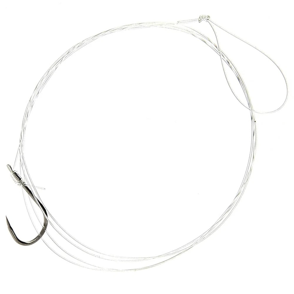 NGT Hooks Tied to Nylon Bundle Sizes 10, 12, 14, 16 & 18 Pack of 10 Hooks