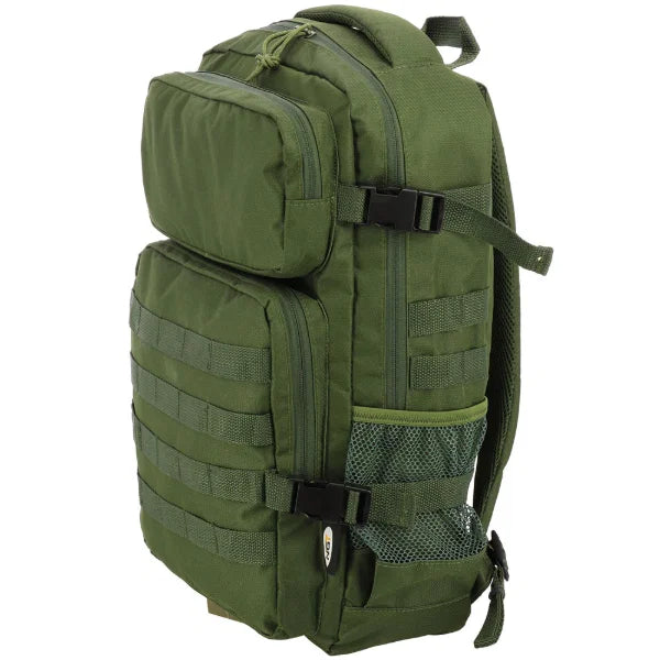 NGT 30L Military Style Fishing Rucksack Stealth Green Carp Tackle Backpack