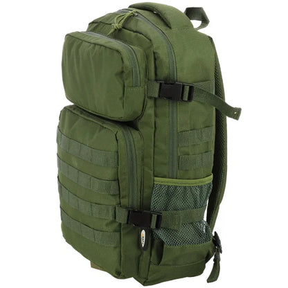 NGT 30L Military Style Fishing Rucksack Stealth Green Carp Tackle Backpack