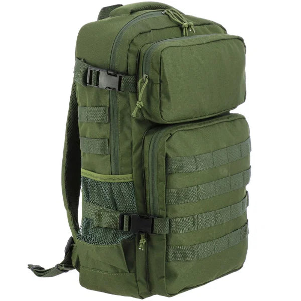 NGT 30L Military Style Fishing Rucksack Stealth Green Carp Tackle Backpack