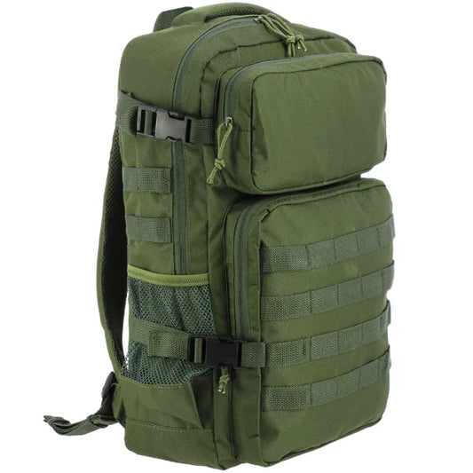 NGT 30L Military Style Fishing Rucksack Stealth Green Carp Tackle Backpack