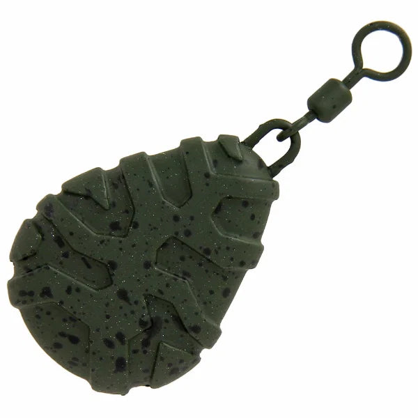 NGT Flat Pear Fishing Lead With Size 8 Swivel 1.5oz