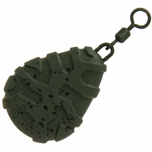 NGT Flat Pear Fishing Lead With Size 8 Swivel 2oz