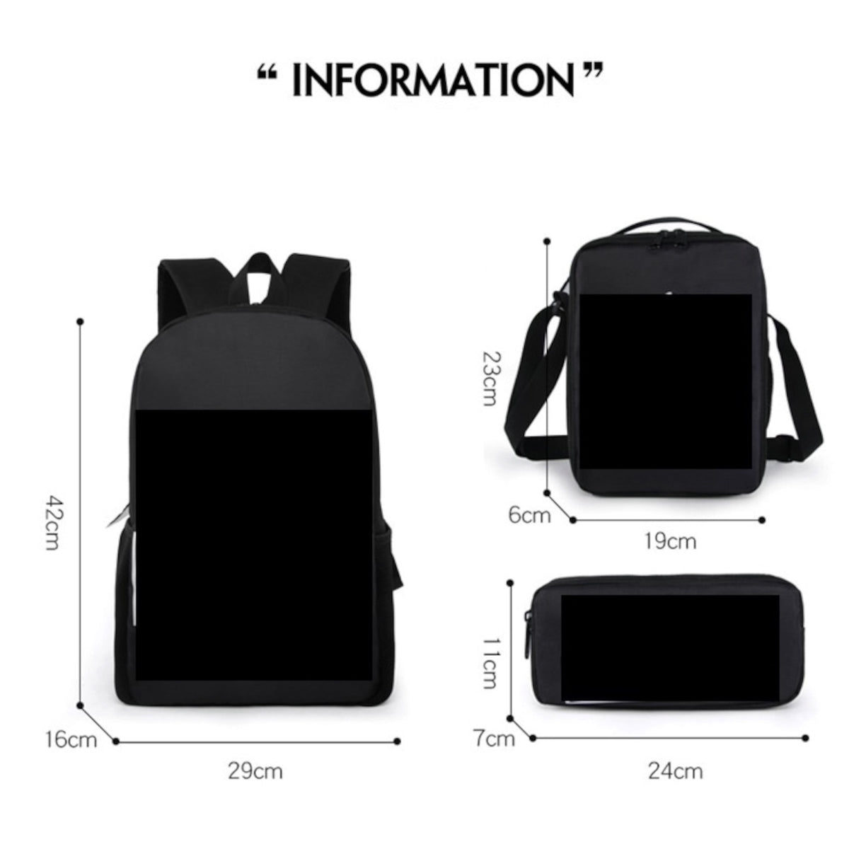 Pokémon Backpack Kids Shoulder Bag Lunch Bag Pencil Case School Set