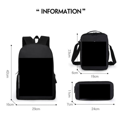 Pokémon Backpack Kids Shoulder Bag Lunch Bag Pencil Case School Set