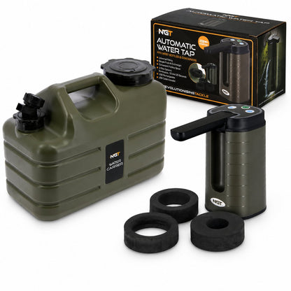 NGT Fishing 11l Water Container & Folding Nozzle Tap