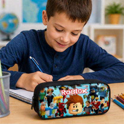 Roblox School Bag Backpack Lunch Box & Pencil Case Blue Moon