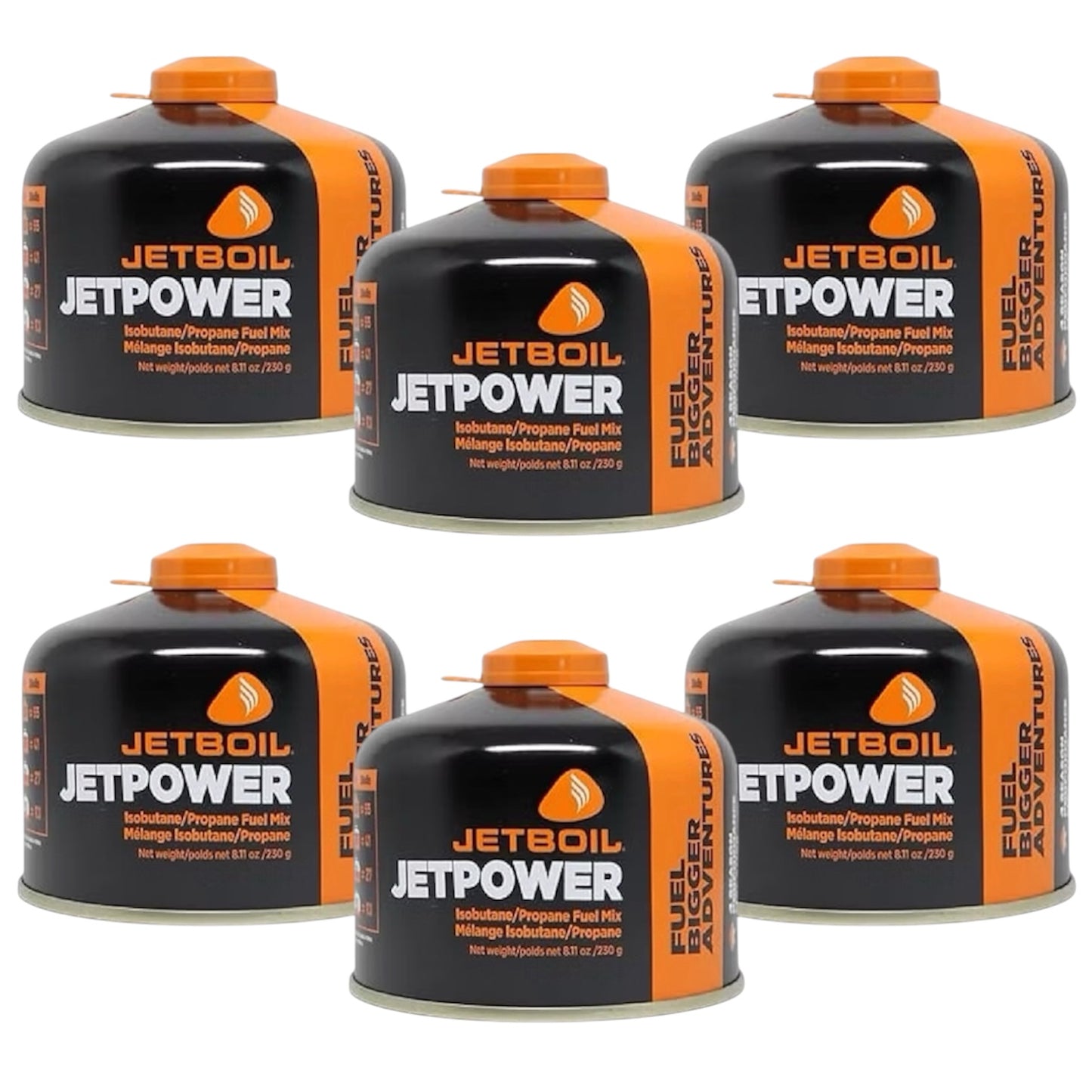 Jetboil JetPower Fuel 230g Gas Canister x6 Pack
