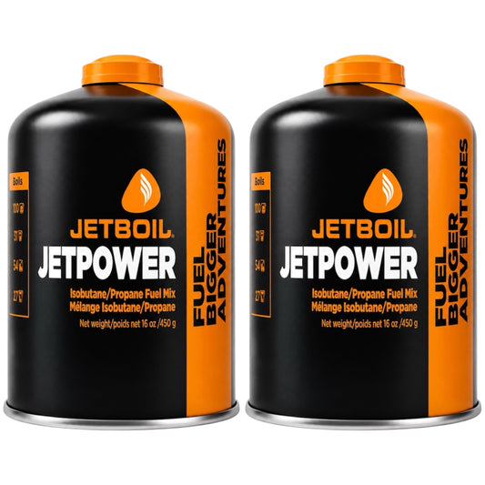 Jetboil JetPower Fuel 450g Gas Canister x2 Pack