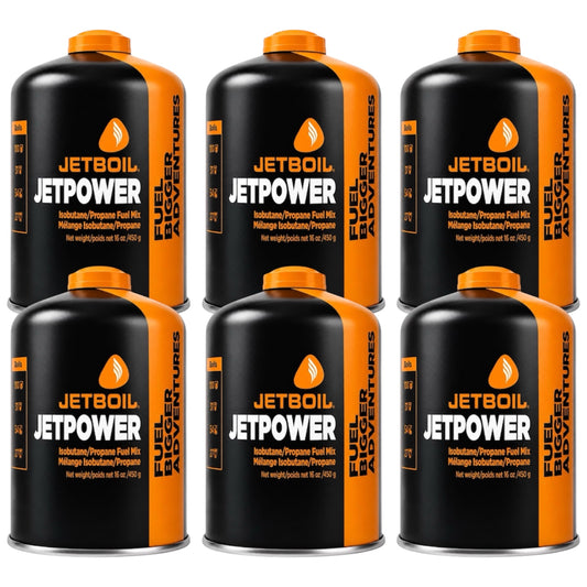 Jetboil JetPower Fuel 450g Gas Canister x6 Pack
