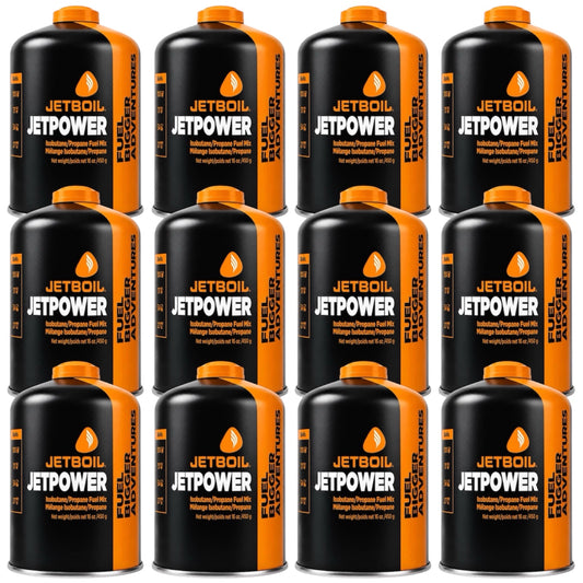 Jetboil JetPower Fuel 450g Gas Canister x12 Pack