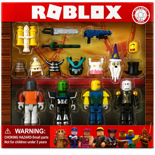 Roblox Mix & Match Rotating Toy Figures - Robot & Co