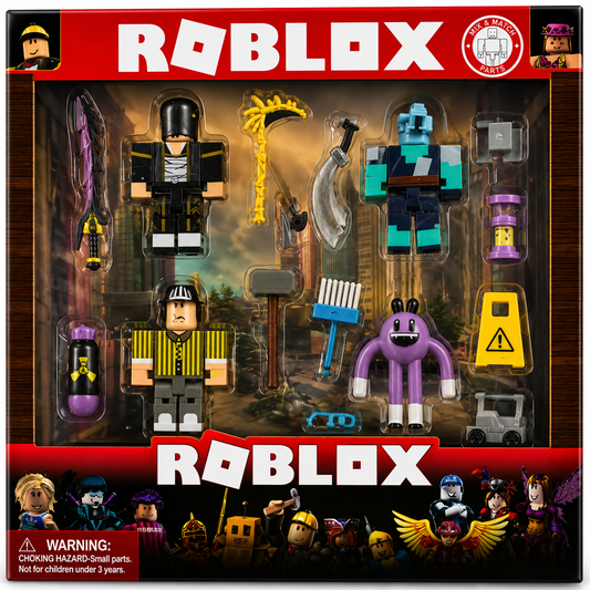 Roblox Mix & Match Rotating Toy Figures - Ninja & Co