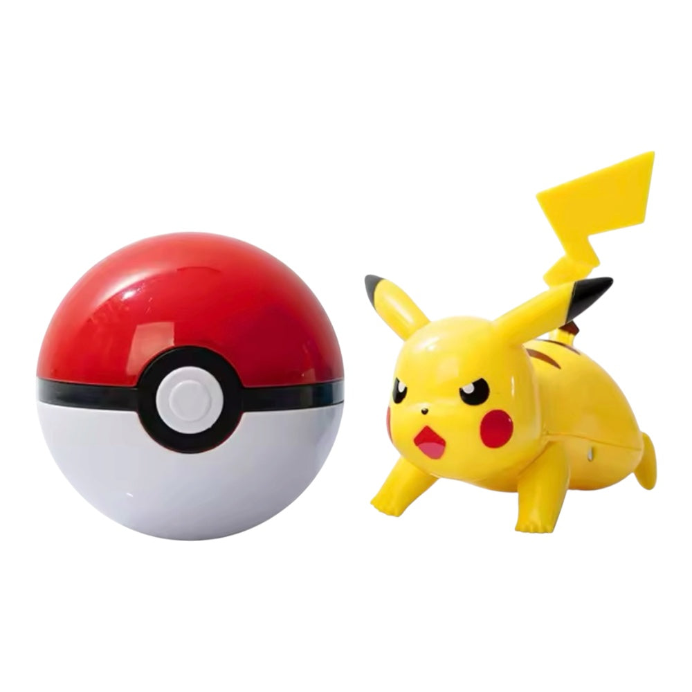 Pokémon Pocket Monster Battle Figure & Pokeball - Pikachu Action