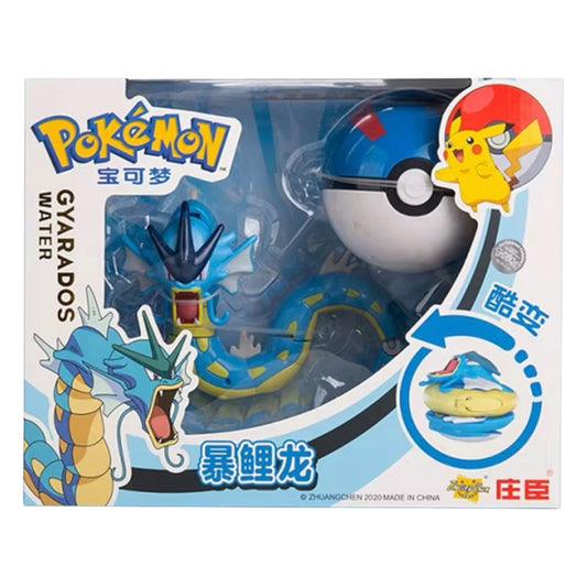 Gyarados Pokemon Toy on white background.
