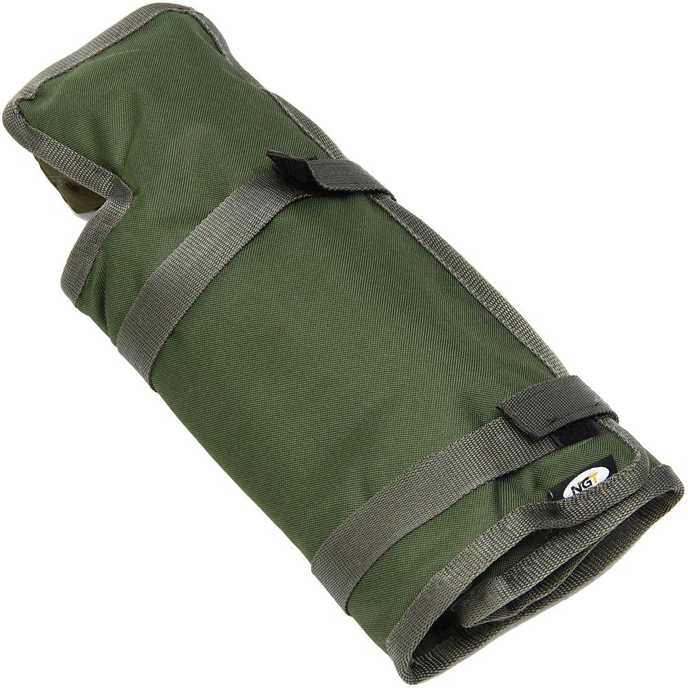 NGT Bivvy Peg Set 10 x 8" Bivvy Pegs and Mallet in Roll Up Case