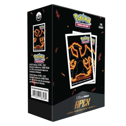 Pokémon Neon Kanto Apex Deck Protector Sleeves Charizard 105ct