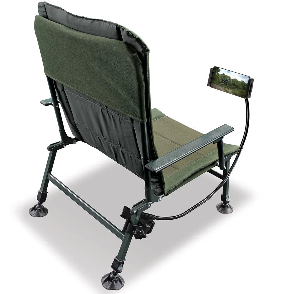 NGT Phone Tablet Holder Complete With Chair Adaptor & Flexible Arm