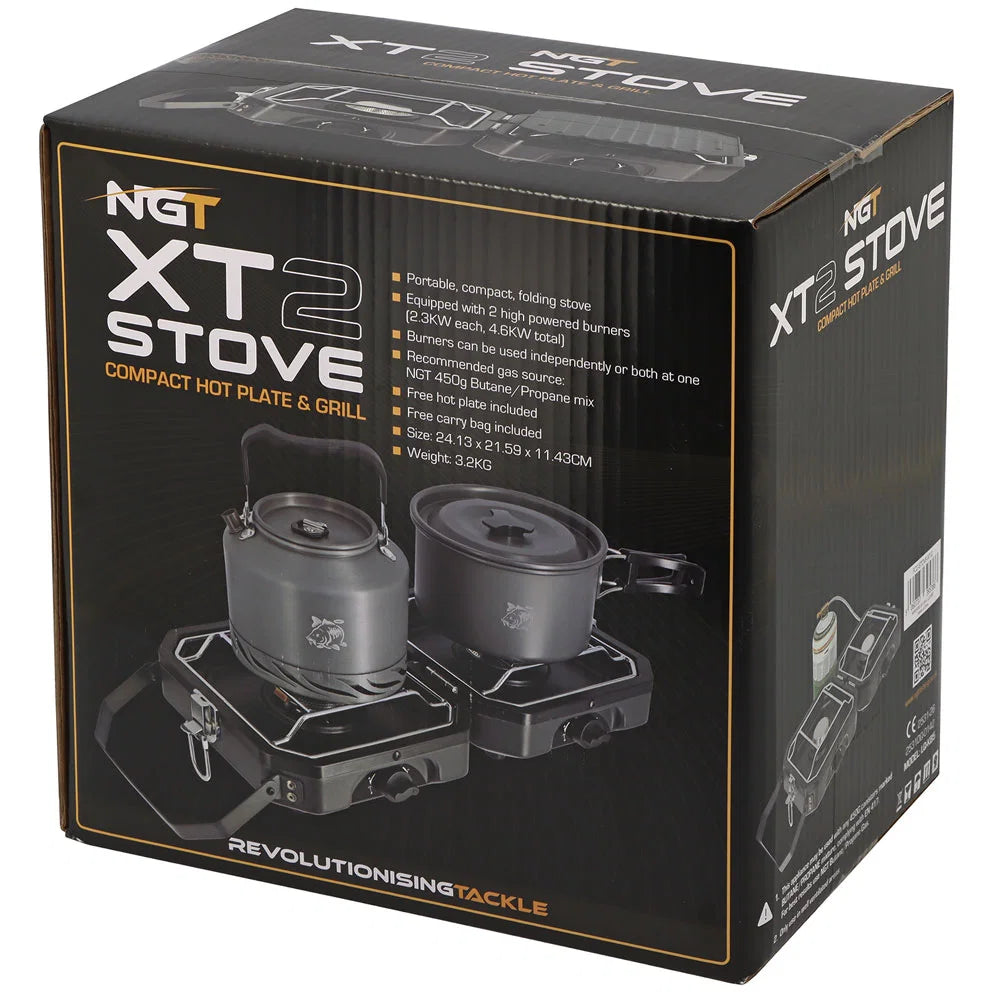 NGT XT Stove Twin Stove System With Griddle & Case