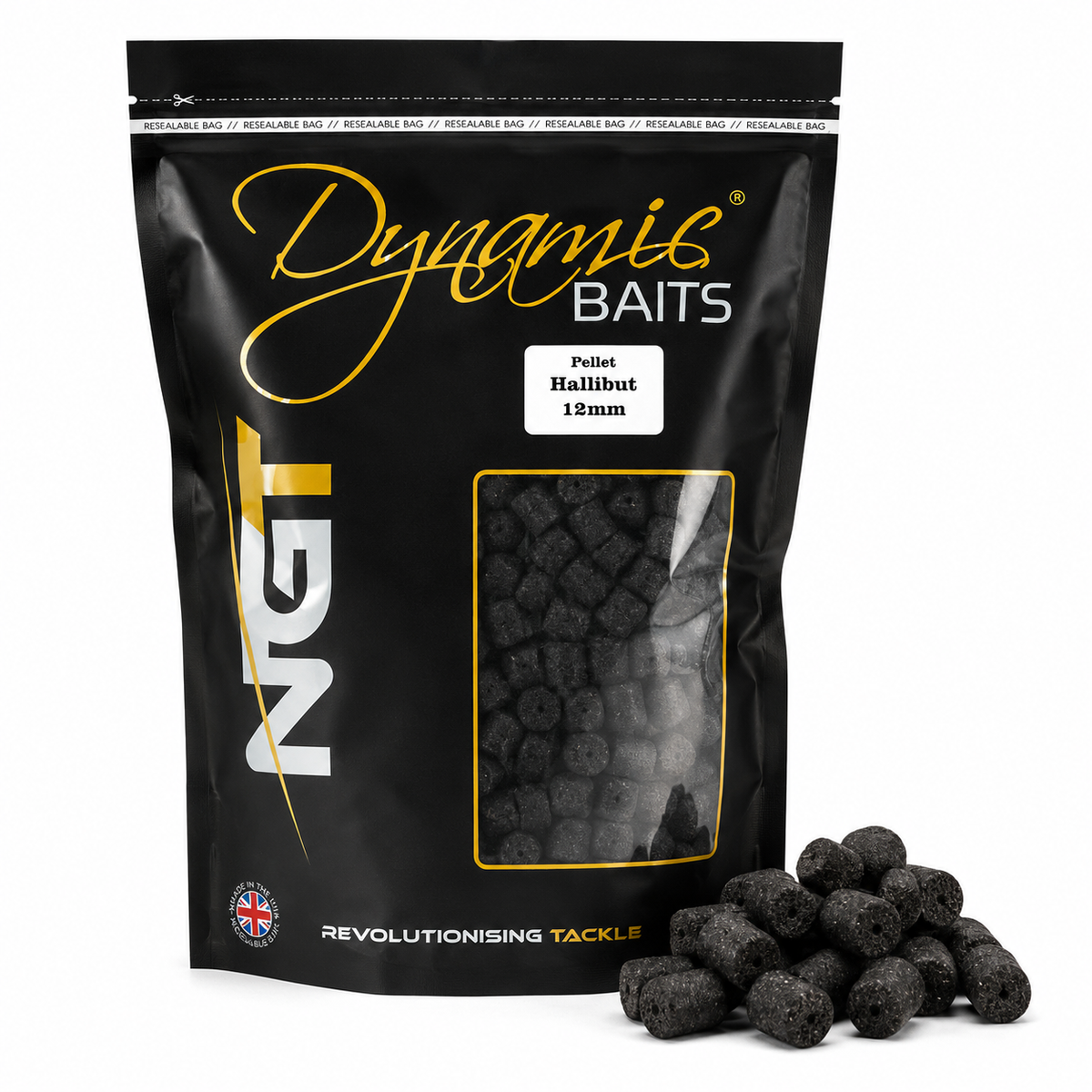 NGT Halibut Pellets 12mm 800g Carp Fishing Bait Coarse Groundbait Feeder PVA