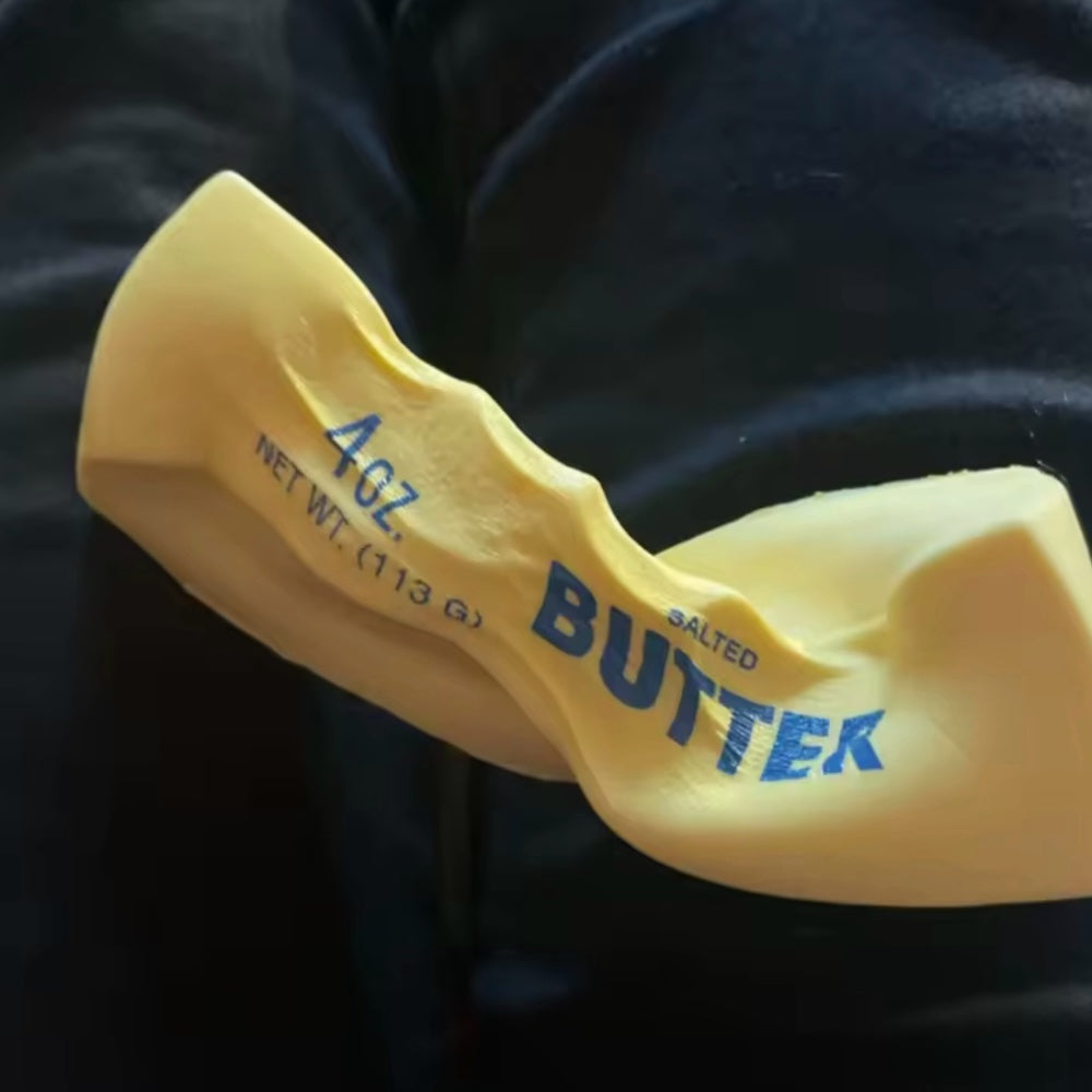 Butter Squeeze Fidget Toy Soft Sensory Stress Relief Squishy Novelty Gift Yellow