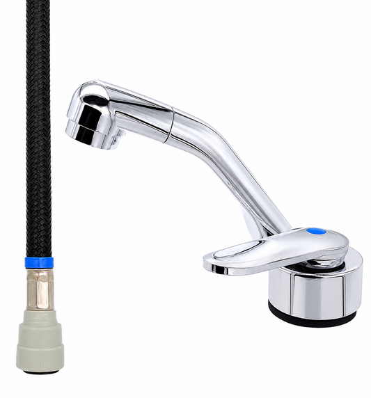 Comet Florenz 12V Folding Cold Water Tap with Microswitch Caravan Motorhome Boat