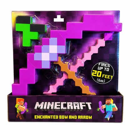 Minecraft Bow And Arrow & Enchanted Bow And Arrow Kids Play Battle Toy