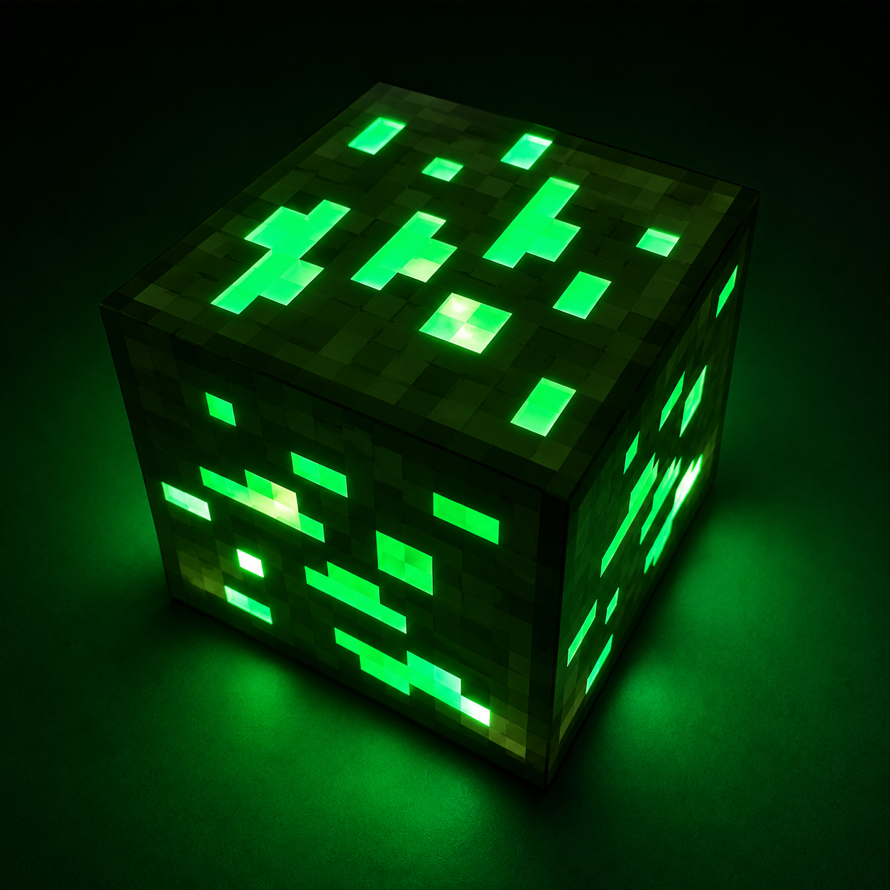 Minecraft Light Up Emerald Ore Lamp