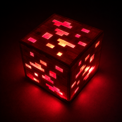 Minecraft Light Up Emerald Ore Lamp