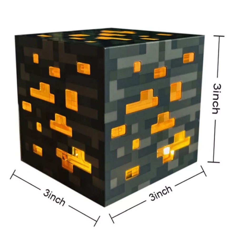 Minecraft Light Up Emerald Ore Lamp