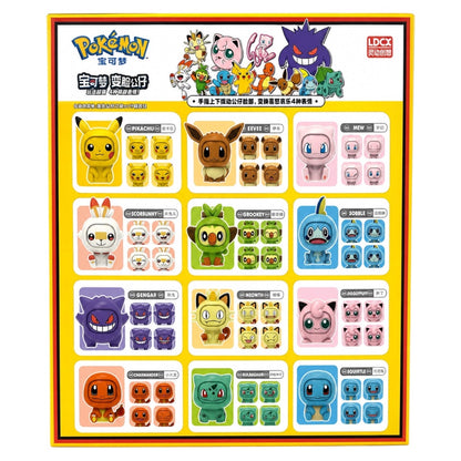 Pokemon Changing Face Figures 12 Piece Set Mini Figures Collectible Kids Toy Gift