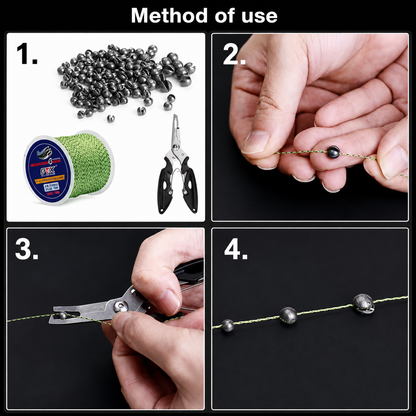 FTK Extra Soft Lead Shot Split Shot Sinkers 50g Assorted Weights Fishing Tackle