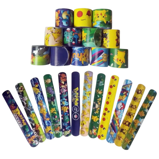 Pokémon Wrist Slap Band x12 Piece Set