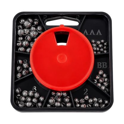 7 Way Extra Soft Lead Split Shot Sinkers 120g Assorted Fishing Weights Dispenser Box