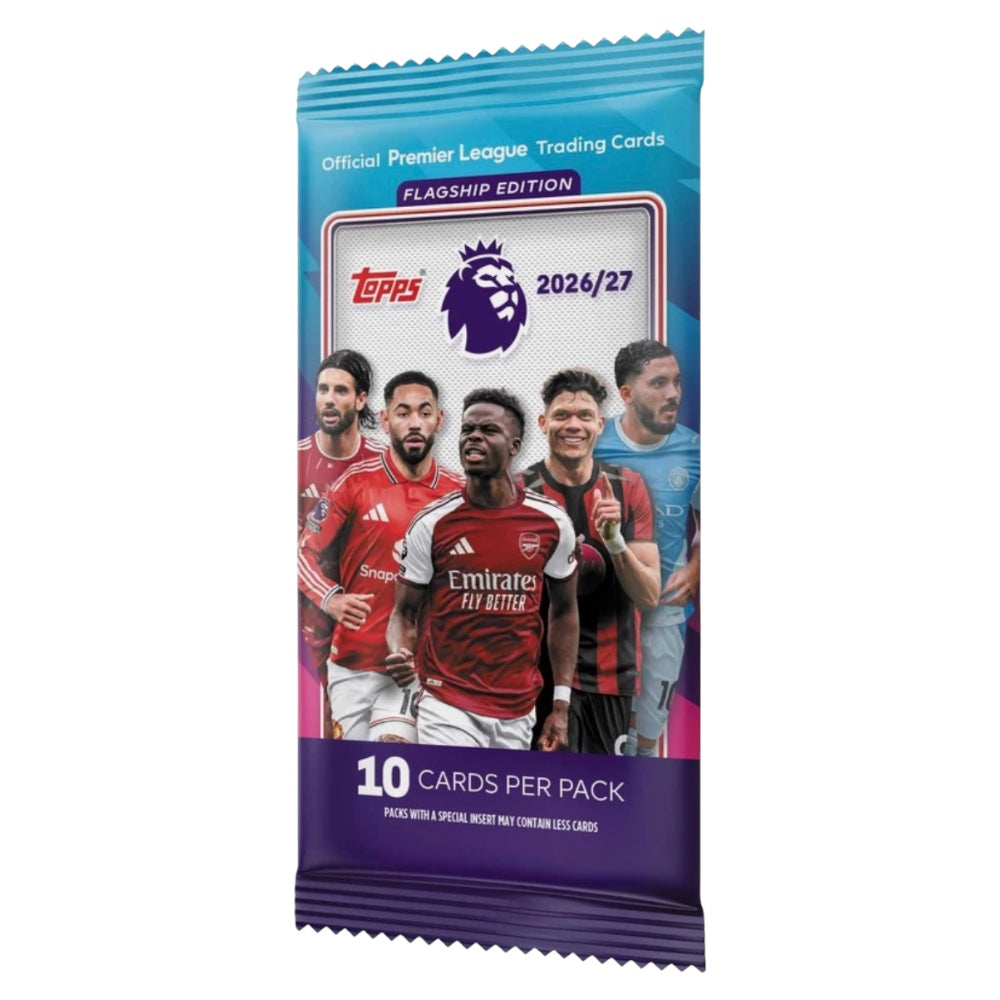 Topps Premier League 2026/27 Flagship Edition Trading Cards 10 Cards Per Pack