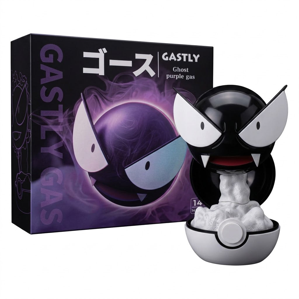 Pokémon Gastly LED Mist Humidifier Night Light USB Rechargeable Ghost Display