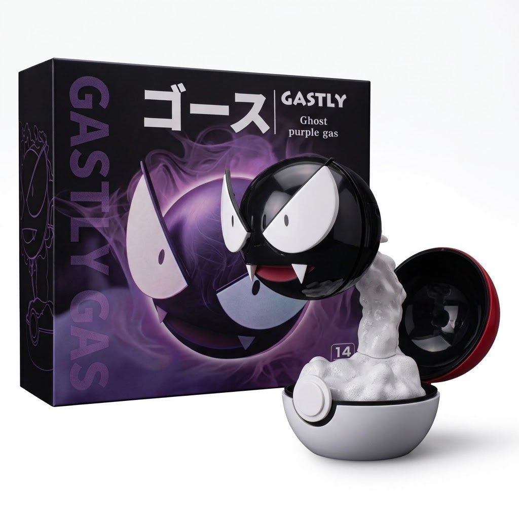 Pokémon Gastly LED Mist Humidifier Night Light USB Rechargeable Ghost Display