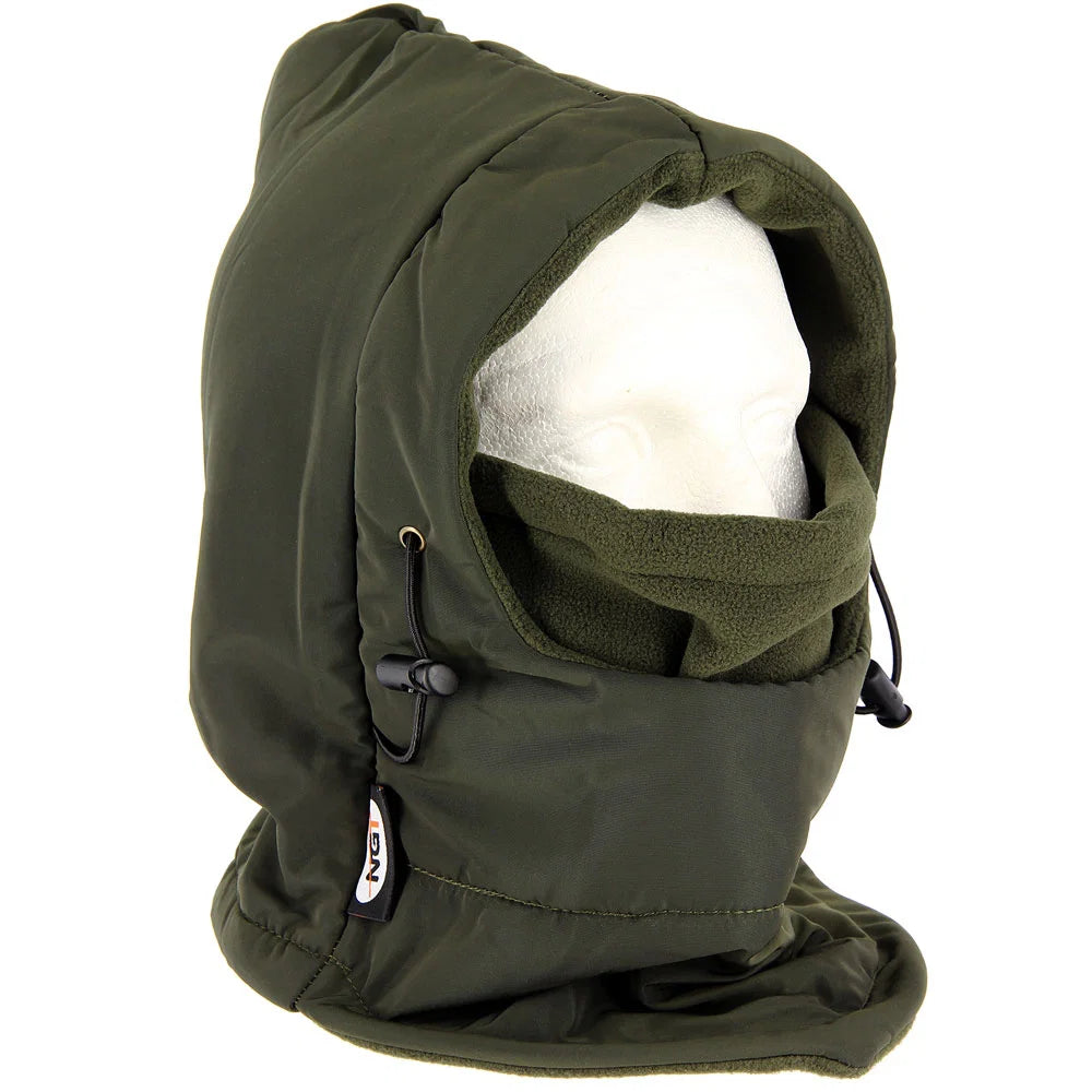 NGT DLX Snood Fleece Lined Water and Wind Proof Deluxe Snood with Face Guard