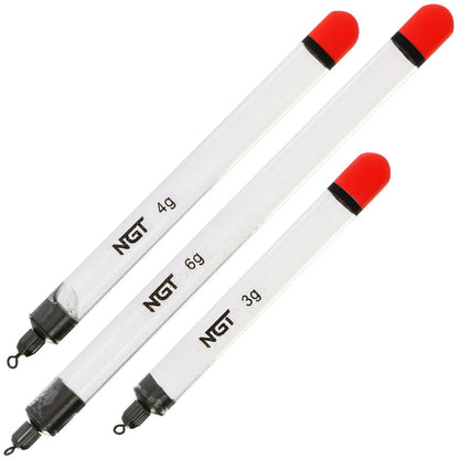 NGT 3 Pack Carp Waggler Floats 9cm 3g 11cm 4g and 13cm 6g Mixed Pack