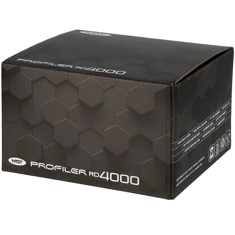 Black box with 'Profiler RD4000' branding on a white background