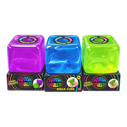Squish Squeeze Mega Cube Sensory Squishy Stress Relief Toy Assorted Colours
