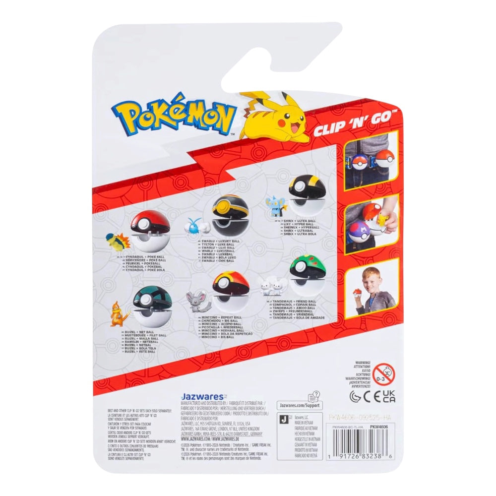 Pokémon Clip N Go Minccino & Repeat Ball