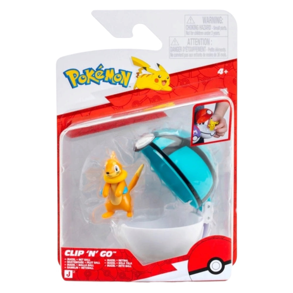 Pokémon Clip N Go Buizel & Net Ball