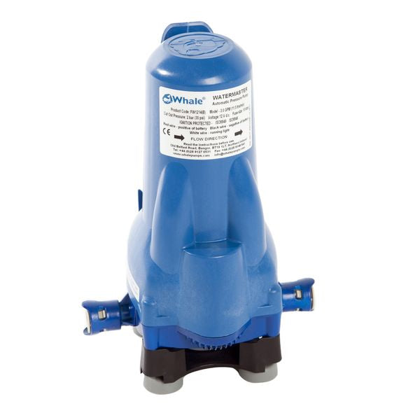 Blue Whale water pump on a white background