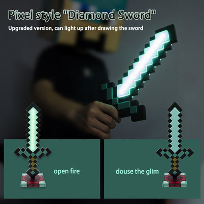 Minecraft Redstone Light Up Torch Sword Desktop Bedside Lamp 7 Colours