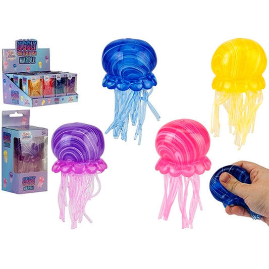 Jellyfish Marble Maltose Squishy in Box Fidget Toy