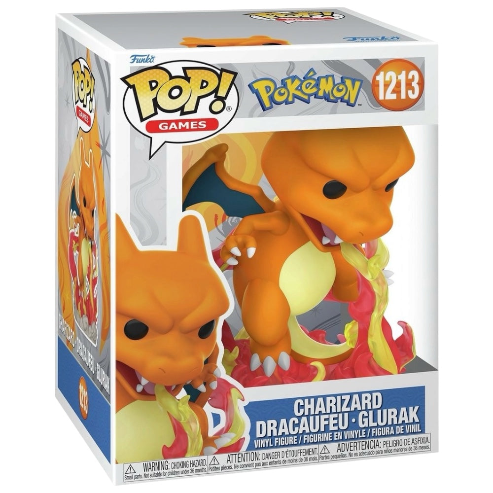 Funko Pop! Games vinyl figure of Charizard DRACAUEAU - GLURAK, number 1213, in its original window box packaging.