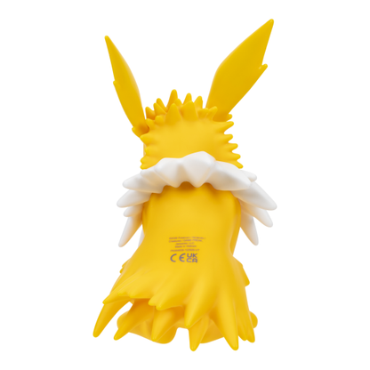 A yellow and white electric-type character figurine shown from the back against a plain white background.